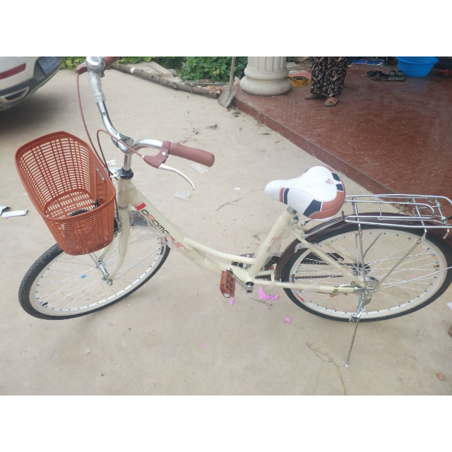 lookroyal复古24寸26寸20寸折叠成人通勤自行车学生车老式弯把轻便车