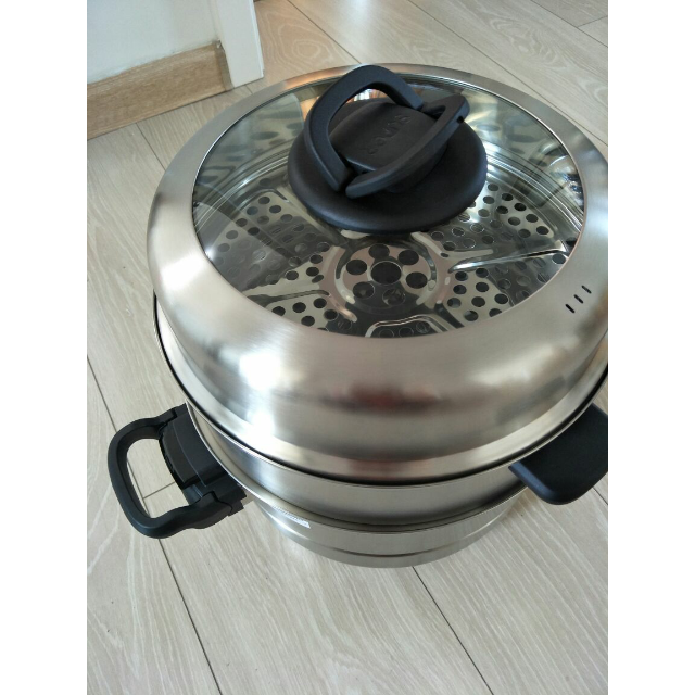 苏泊尔(supor) 三层 蒸锅sz30t1 304不锈钢蒸笼大蒸锅 蒸馒头蒸鱼蒸馍