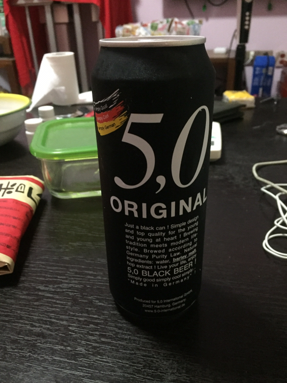 德国奥丁格旗下黑啤酒 5.0黑啤酒 500ml*24听整箱装晒单图