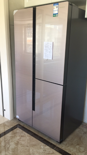 558升对开门三门多门矢量双变频玻璃面板家用冰箱bcd-558wks1hpg沁香