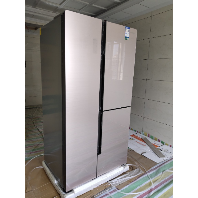 99新容声558升t型三门对开门矢量双变频家用冰箱bcd558wks1hpg沁香金