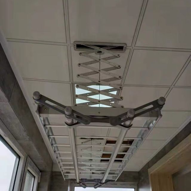 太太乐嵌入式阳台集成吊顶智能电动晾衣架自动升降遥控烘干晒衣杆家用