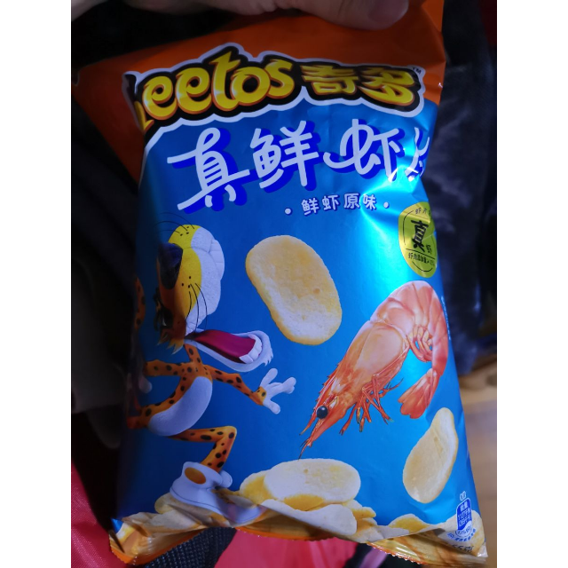 奇多真鲜虾片原味55克膨化食品
