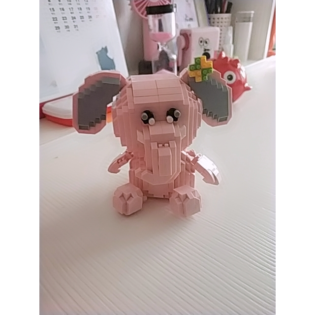 loz俐智益智拼插拼接积木不兼容乐高积木儿童玩具大象