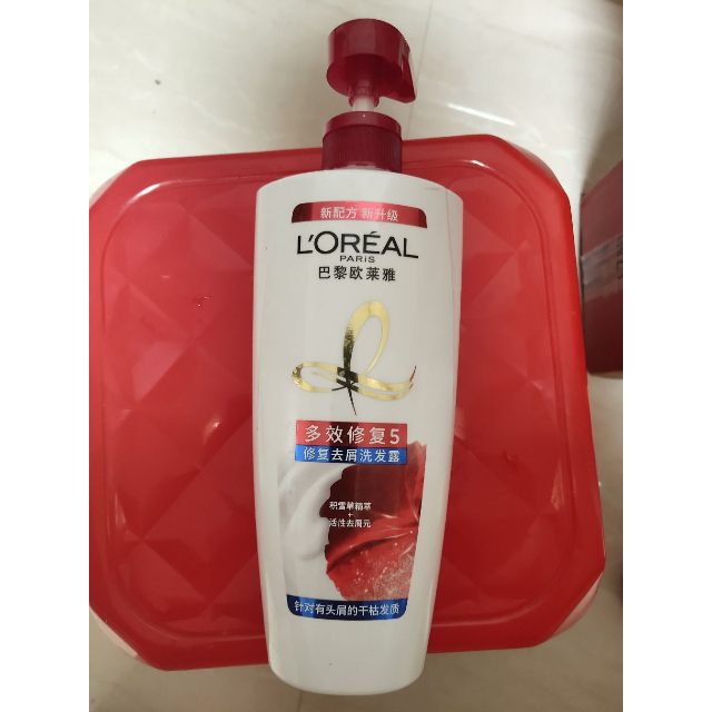 欧莱雅loreal多效修复去屑洗发露700ml适合受损发质的人群去屑洗发水