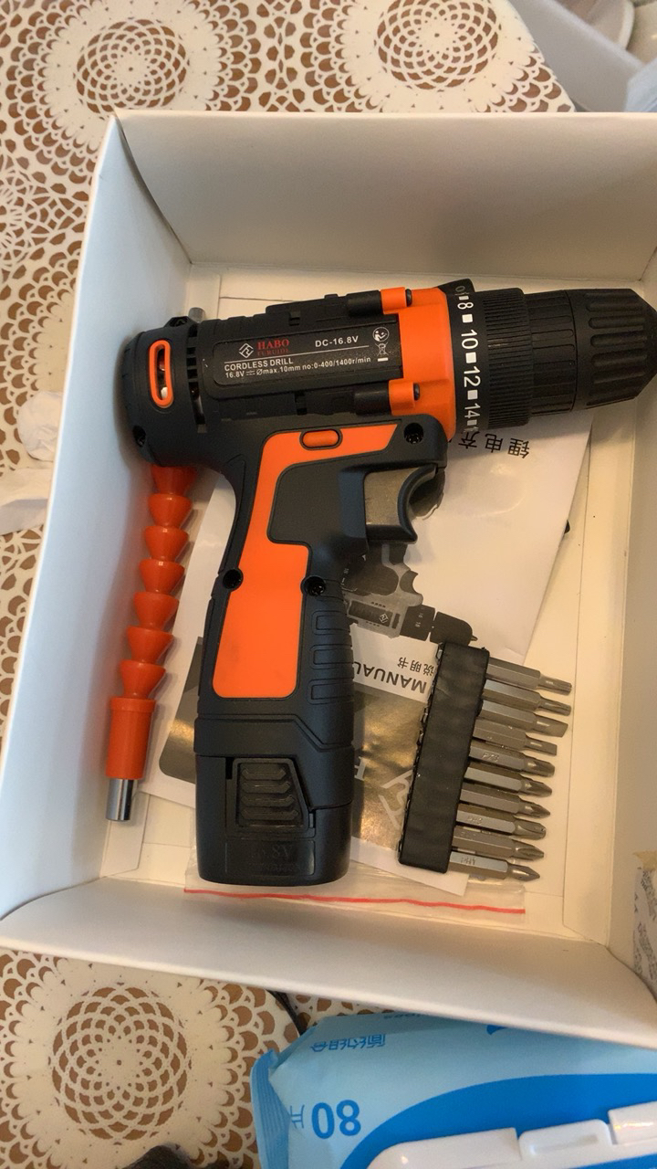 福瑞德家用多功能手电钻手枪钻电动螺丝刀16.