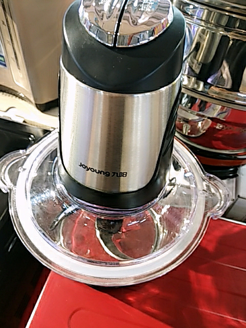 九阳(joyoung)绞肉机jys-a960 婴儿辅食迷你料理机 4叶大飞刀两档可调