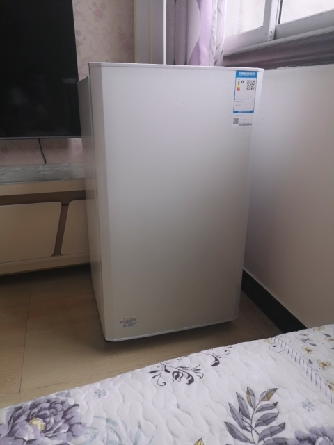 海尔(haier)bc-93tmpf 93升单门小冰箱小型迷你电冰箱 全宽微冻室