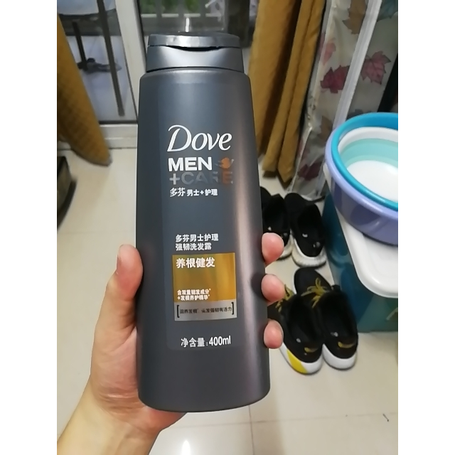 多芬dove洗发水男士护理强韧洗发露养根健发400ml联合利华