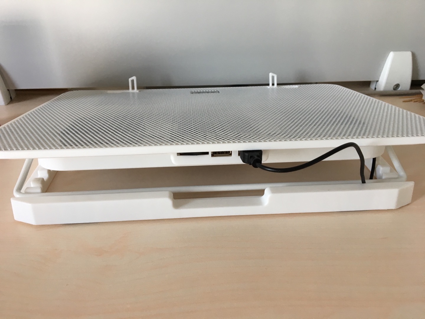 6寸笔记本手提电脑降温底座冷风排风扇支架垫静音n106散热垫 白色豪华