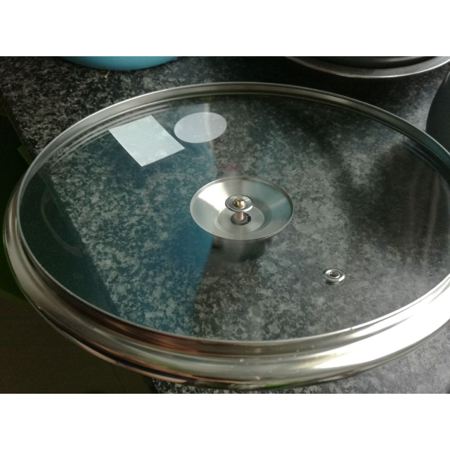 美厨maxcook玻璃盖汤锅盖煎锅盖蒸锅盖22厘米mpg222t可视加厚防溢防烫