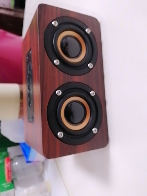 奥多金 木质蓝牙音箱双喇叭低音炮无线便携迷你蓝牙音响 适用于蓝牙