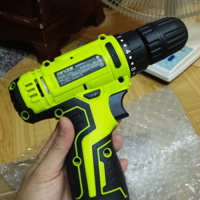 芝浦(zhipu)锂电钻12v充电式手钻小手枪钻电钻家用多功能无级转速电动