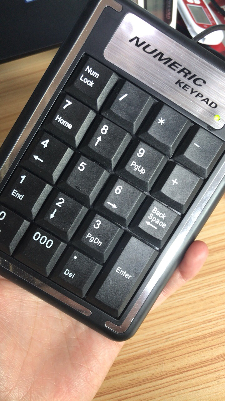 吉选(gesobyte) k100 笔记本电脑超薄迷你数字键盘财务会计用usb有线