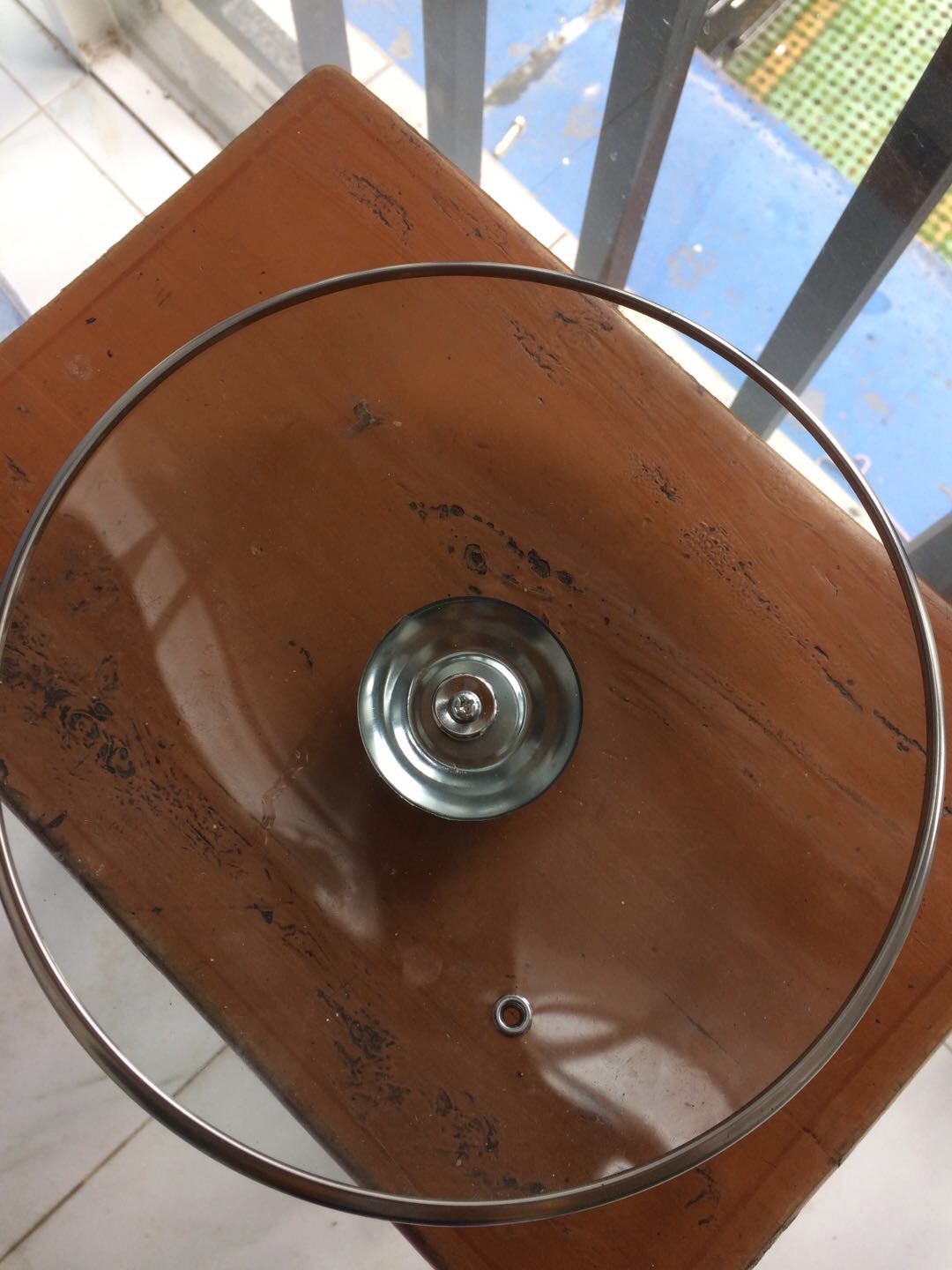 厨内助 加厚钢化玻璃锅盖22cm圆珠式锅盖家庭通用炒锅盖不沾锅盖平底