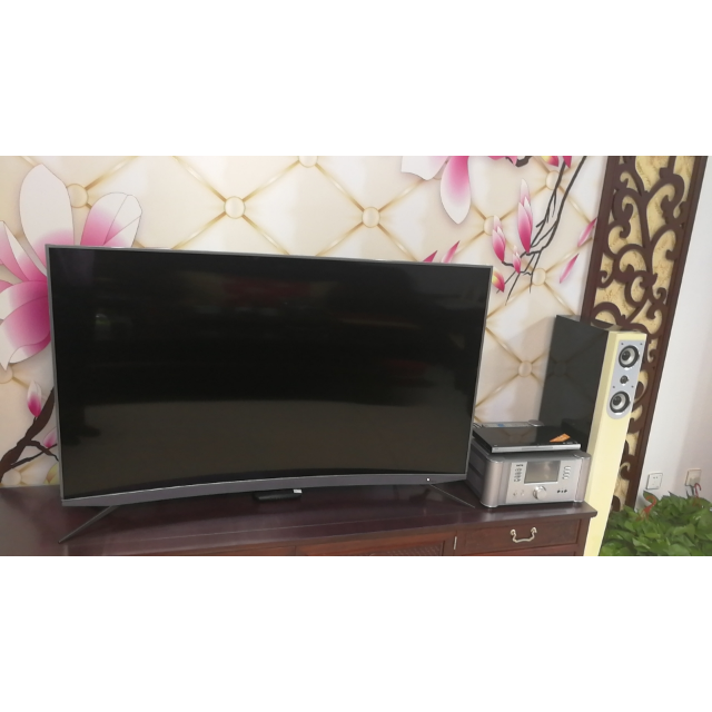 tcl65q960c65英寸34核qled量子点人工智能hdr超薄4k曲面电视深空灰