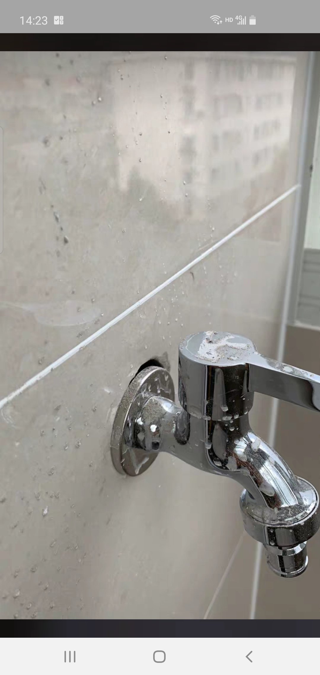 moen摩恩 单把单孔陶瓷片阀芯洗衣机龙头单冷铜质 入墙式卫生间配件