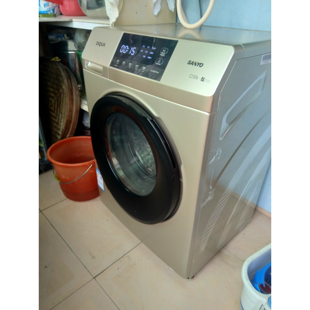 sanyo三洋超薄8公斤全自动洗衣机家用大容量变频滚筒洗衣机洗干一体机