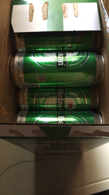 喜力(heineken)啤酒500ml*24罐 整箱装 (新老包装随机发货中)晒单图