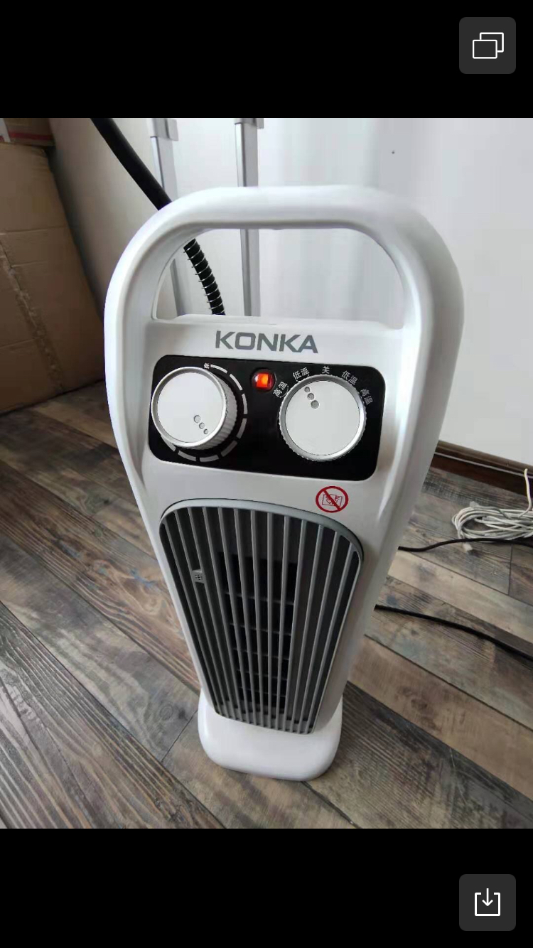 康佳(konka)取暖器暖风机kh-nfj31 机械款 家用机械电暖器小型节能