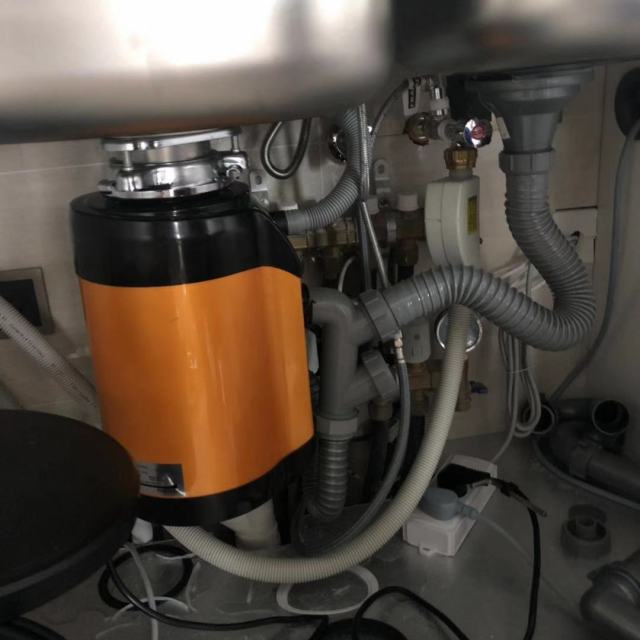 荣事达厨房家用食物垃圾处理器水槽厨余垃圾粉碎机无线开关750w超大