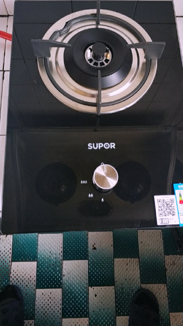 苏泊尔(supor)qb301燃气灶单灶煤气灶液化气台式嵌入式灶具黑晶面板一
