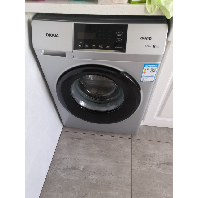 三洋sanyowf80bs565s8公斤全自动洗脱一体滚筒洗衣机桶自洁随心洗涤