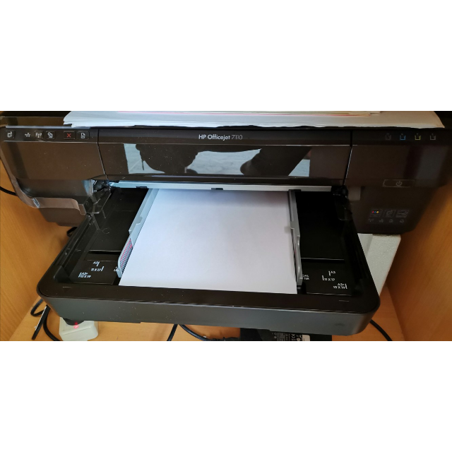 惠普hp7110彩色喷墨照片a3打印机带无线wifi家用办公文档文件试卷大型