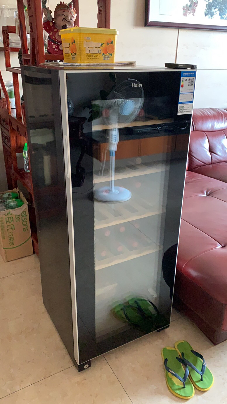 海尔(haier)恒温红酒柜 立式冷柜一级能效红酒展示柜 葡萄酒冷藏柜 jc