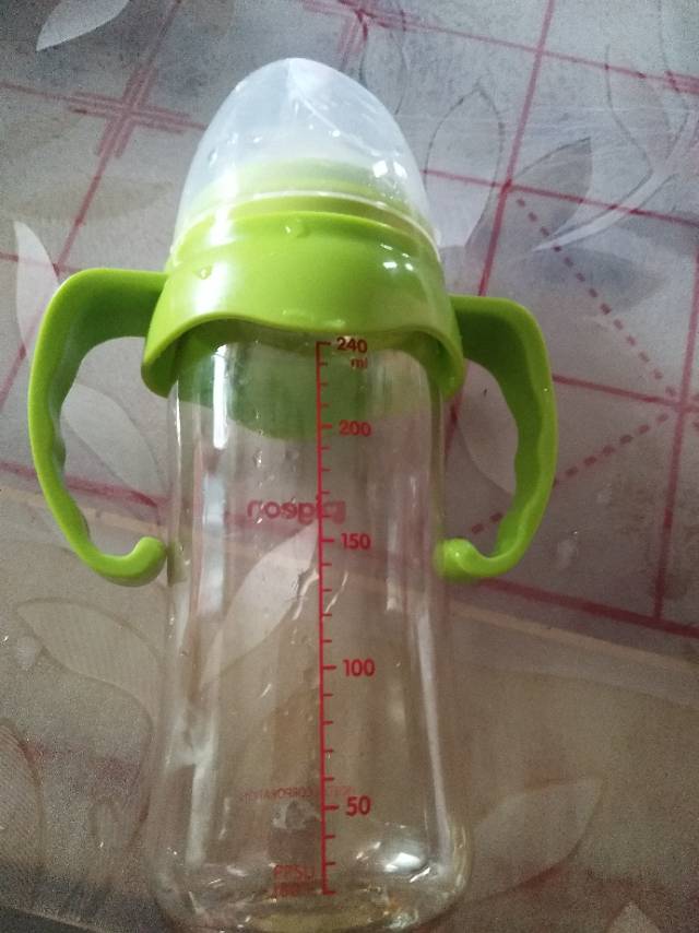 贝亲奶瓶宽口径ppsu奶瓶240ml绿色aa74晒单图