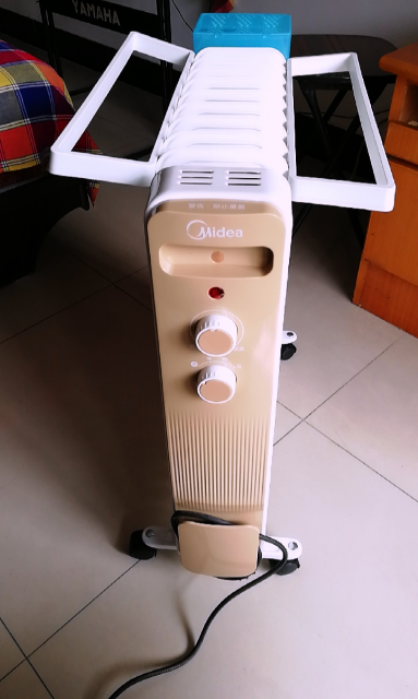 美的油汀立式取暖器家用电暖器13片恒温油丁电暖气片卧室客厅大面积2200W全屋节能省电烘衣加湿防烫NY2213-18GW晒单图