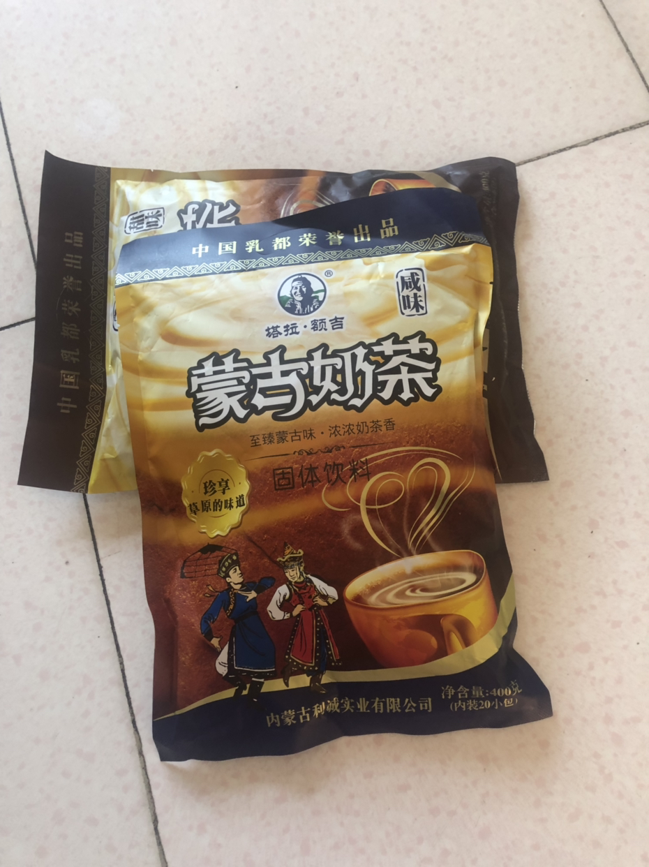 內蒙古奶茶粉塔拉額吉原味甜鹹奶茶400g*2袋獨立包裝速溶衝飲曬單圖