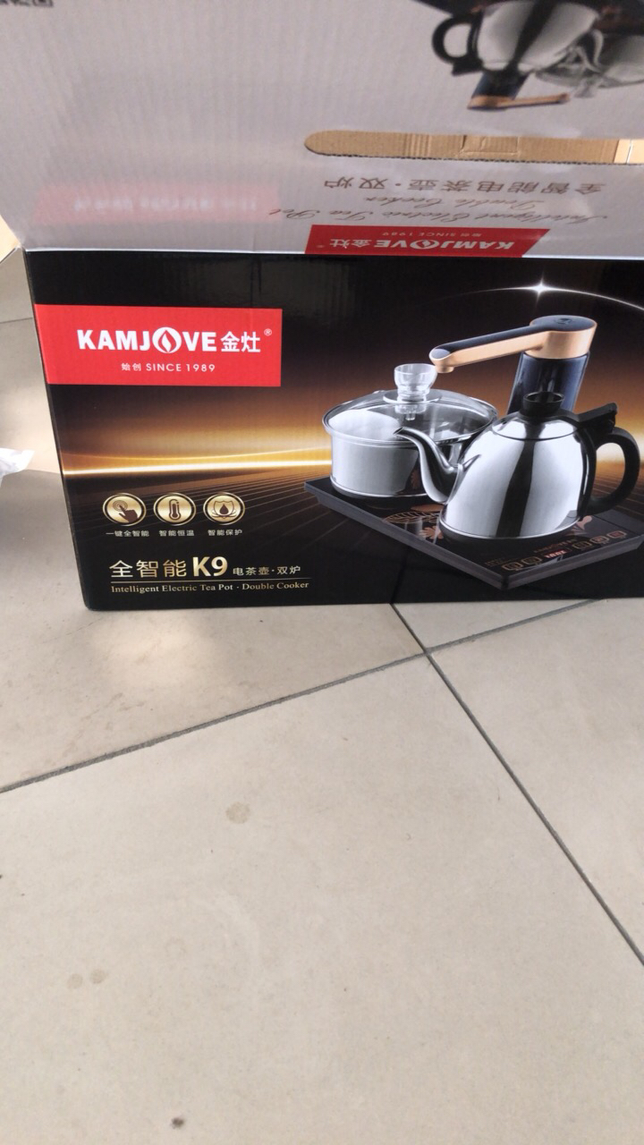 kamjove/金灶 k9 全智能304不锈钢自动加水续水电热水壶 电茶壶自动