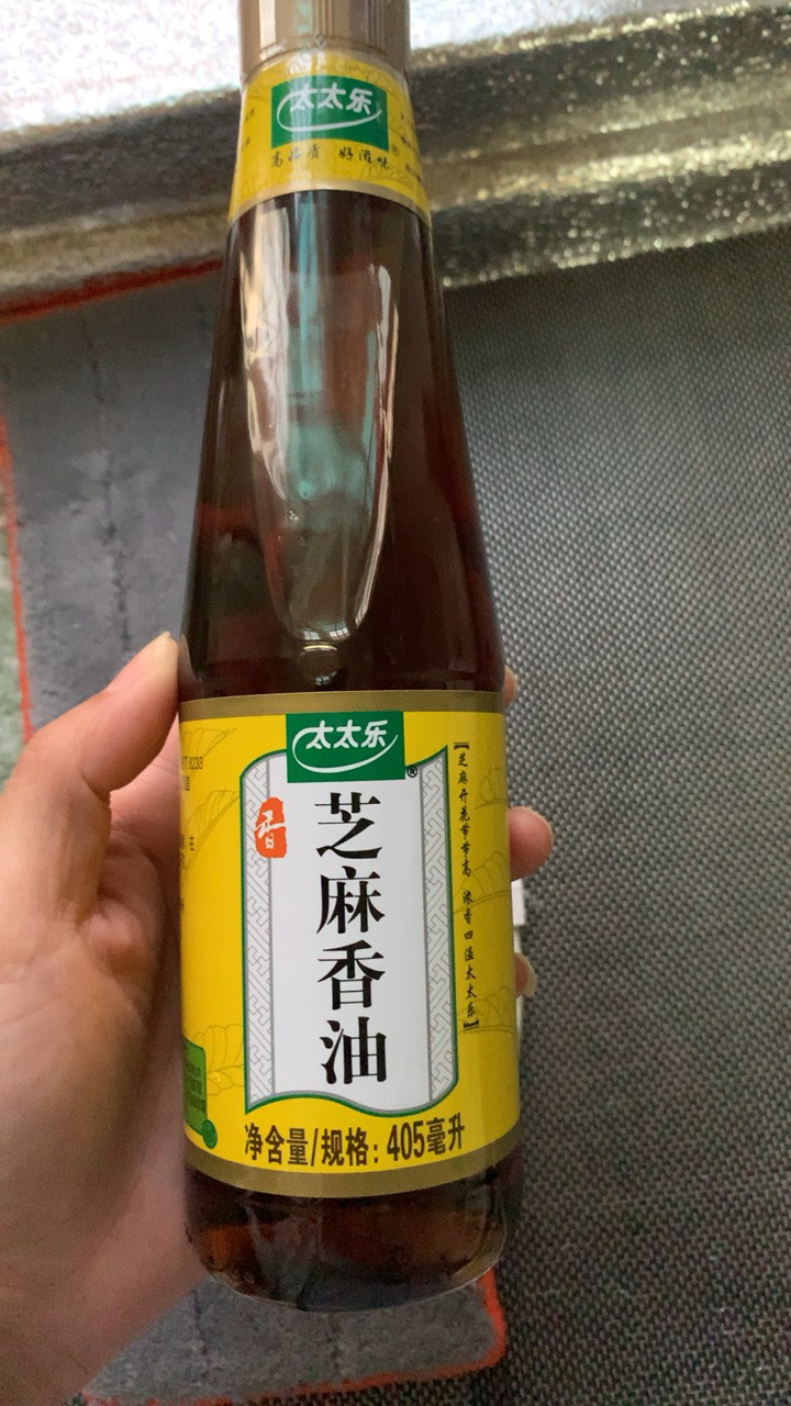 太太乐芝麻油香油405ml压榨食用芝麻香油火锅凉拌面 调味厨房调料晒单