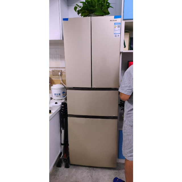 美菱melingbcd306wpcx306升多门四门变频风冷无霜节能静音家用电冰箱