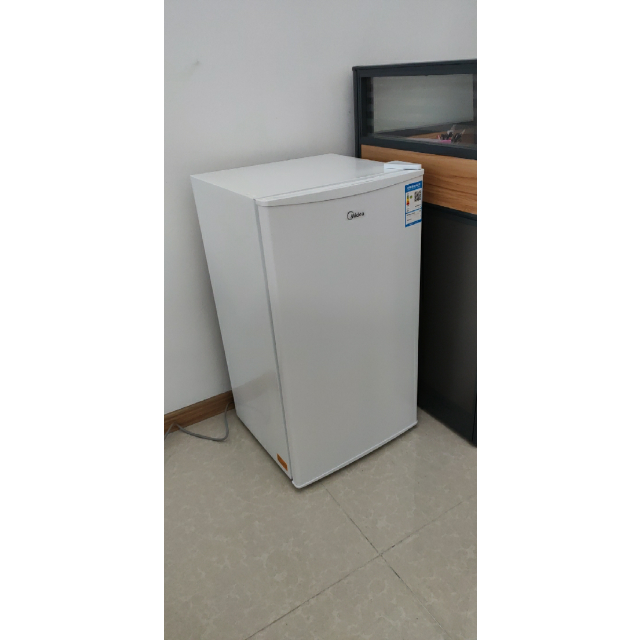 美的mideabc93m单门冰箱93升迷你小冰箱直冷家用冷藏保鲜节能静音