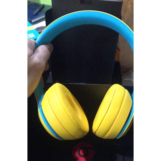 假一赔十苹果beatssolo3wireless蓝牙耳机头戴式米奇无线耳机折叠式重