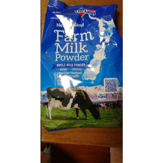 theland纽仕兰 牧场调制乳粉(全脂)1kg袋装 新西兰进口
