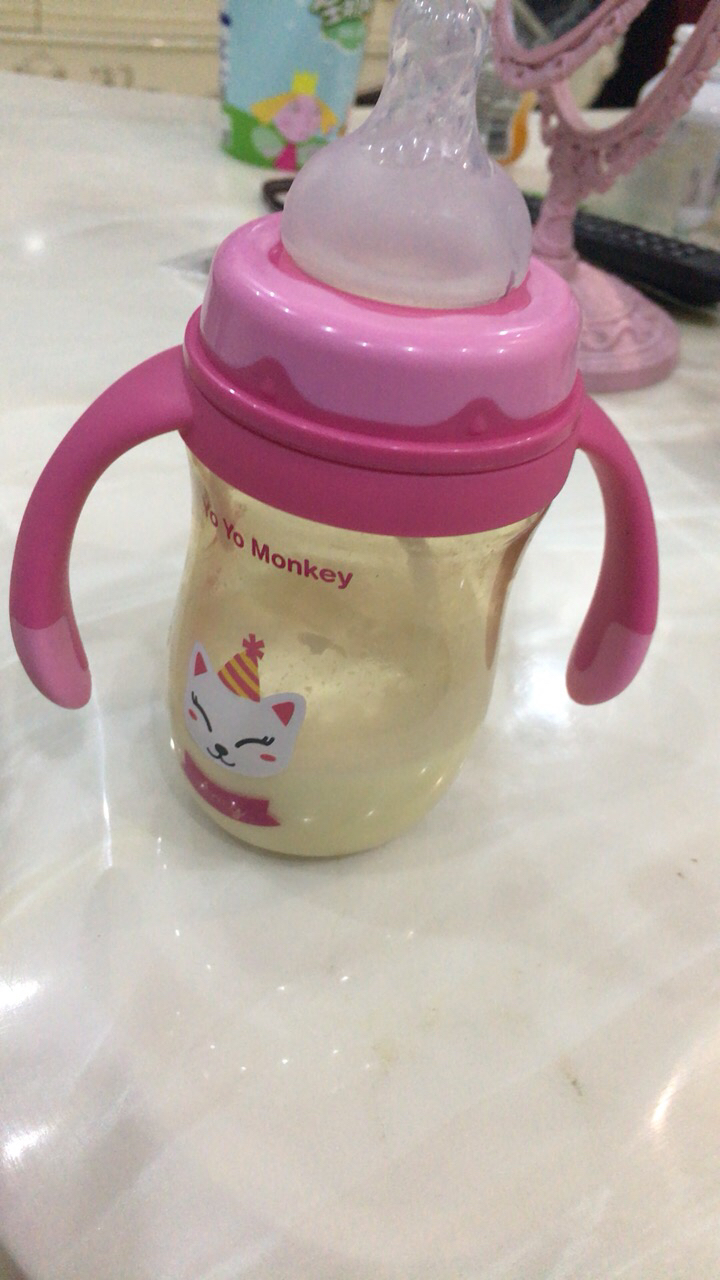 香港优优马骝宽口ppsu奶瓶180ml硅胶奶嘴防摔奶宝宝防呛防胀气/og2017