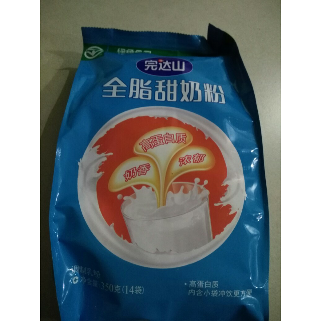 完达山全脂甜奶粉350g克成人奶粉袋装