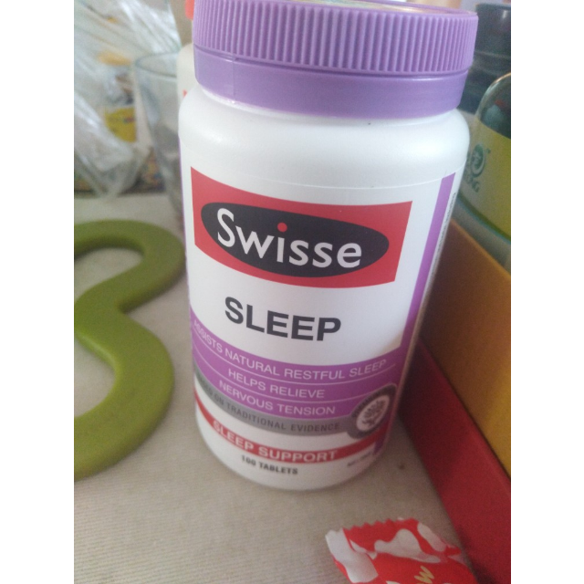 swisse睡眠片缬草片100片瓶澳洲进口膳食营养补充剂