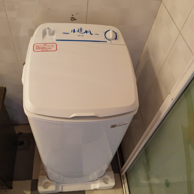 海尔(haier) 5公斤单脱水机 单筒 单缸 迷你 小型 衣物脱水机家用甩干