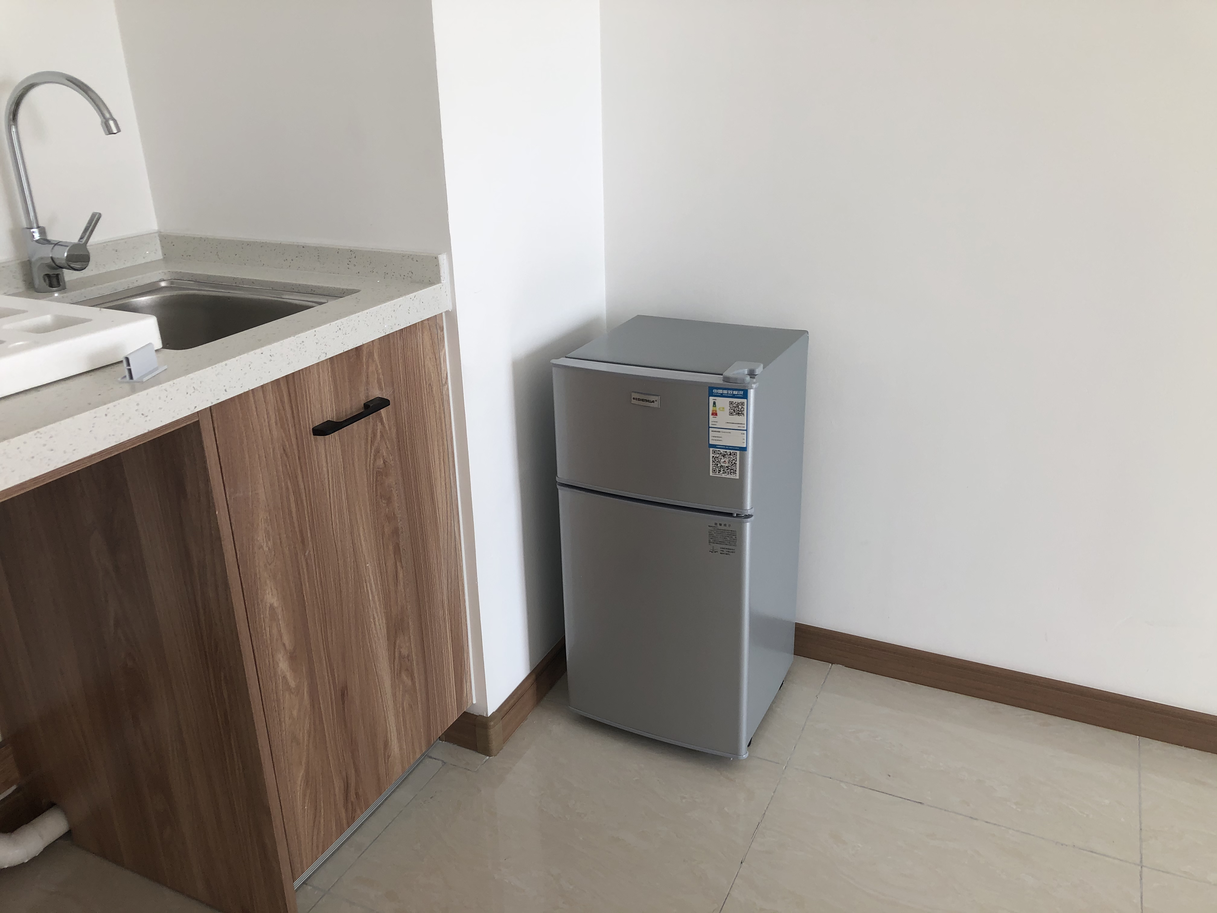 申花(shenhua)118升双门小冰箱小型家用宿舍节能迷你冷藏冷冻电冰箱