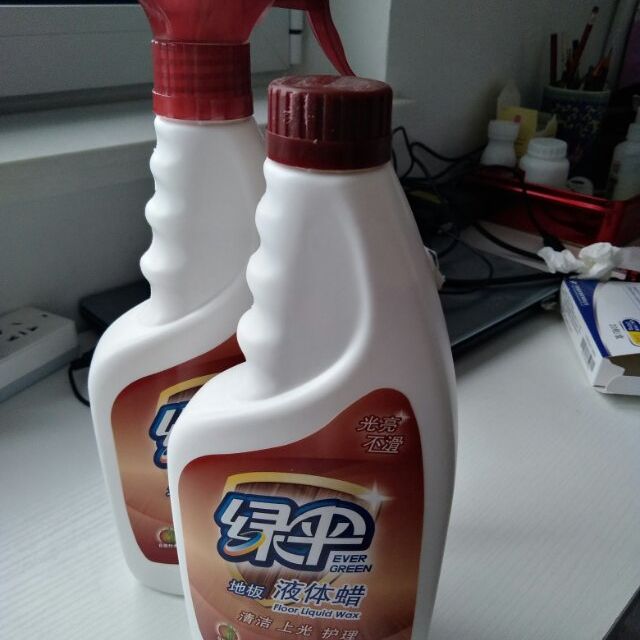 绿伞液体实木地板蜡精油500g2瓶实木复合地板保养护理保养上光打蜡