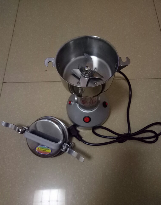 电动直立式卡扣打粉机器 不锈钢全铜电机超细三七五谷杂粮香料研磨机