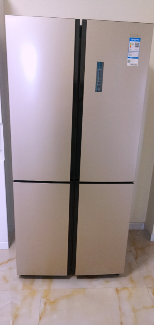 升三档变温净味纤薄机身四门十字对开门电冰箱海尔bcd-406wdpd晒单图