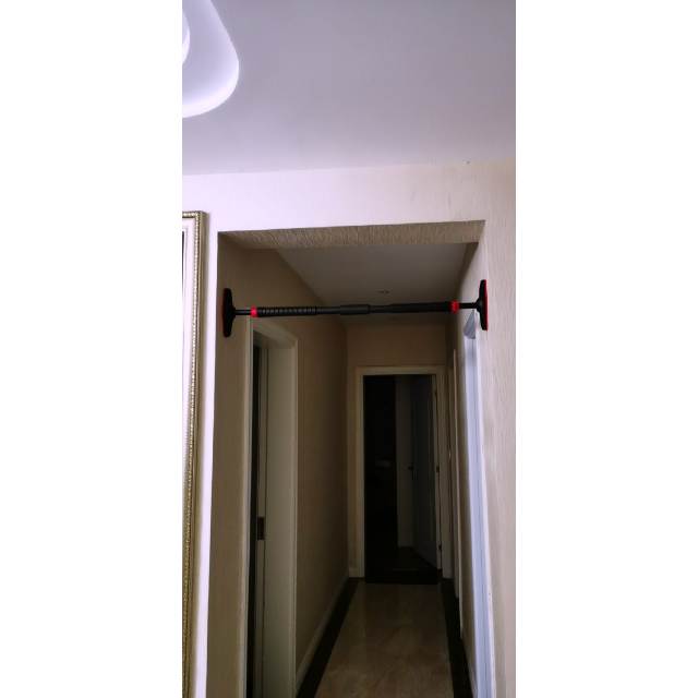 李宁引体向上器室内单杠家用墙体门上门框吊杆免打孔健身简易儿童黑红