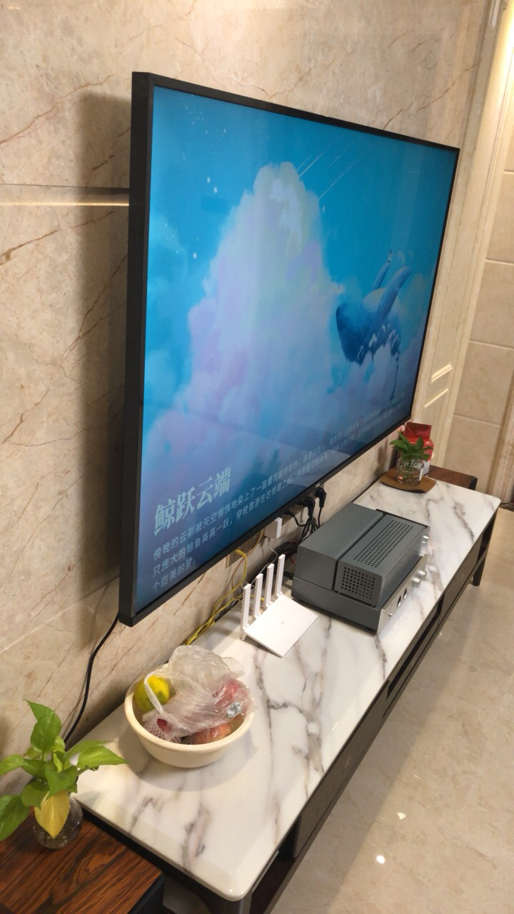 tcl 75v2 75英寸液晶平板电视机 4k超高清 超薄 全面屏 人工智能 智慧