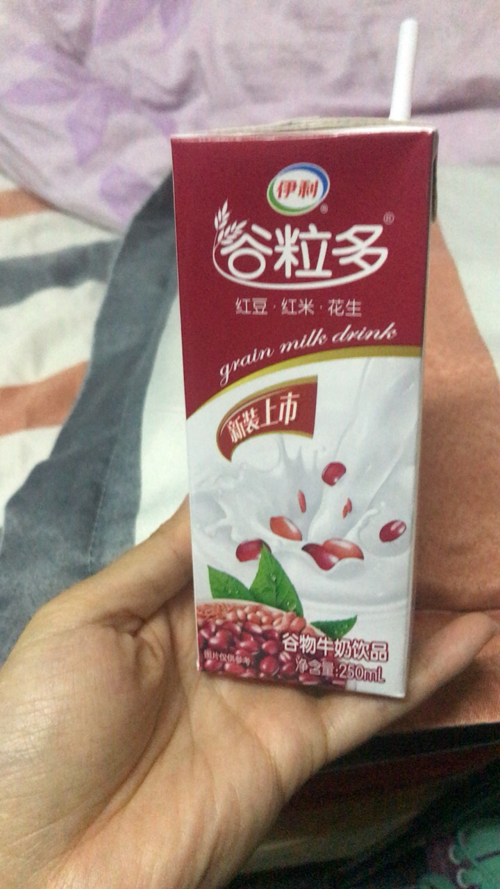 伊利 谷粒多 谷物牛奶饮品 红谷牛奶 粗粮牛奶 12盒*250ml 营养成人