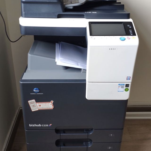 柯尼卡美能达konicaminoltac226彩色a3复合机彩色复印打印扫描含双面